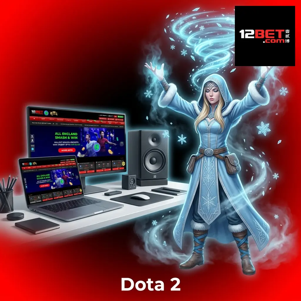 Dota 2 esports betting on 12Bet covering match winner, map winner, live markets for TI and major tournaments