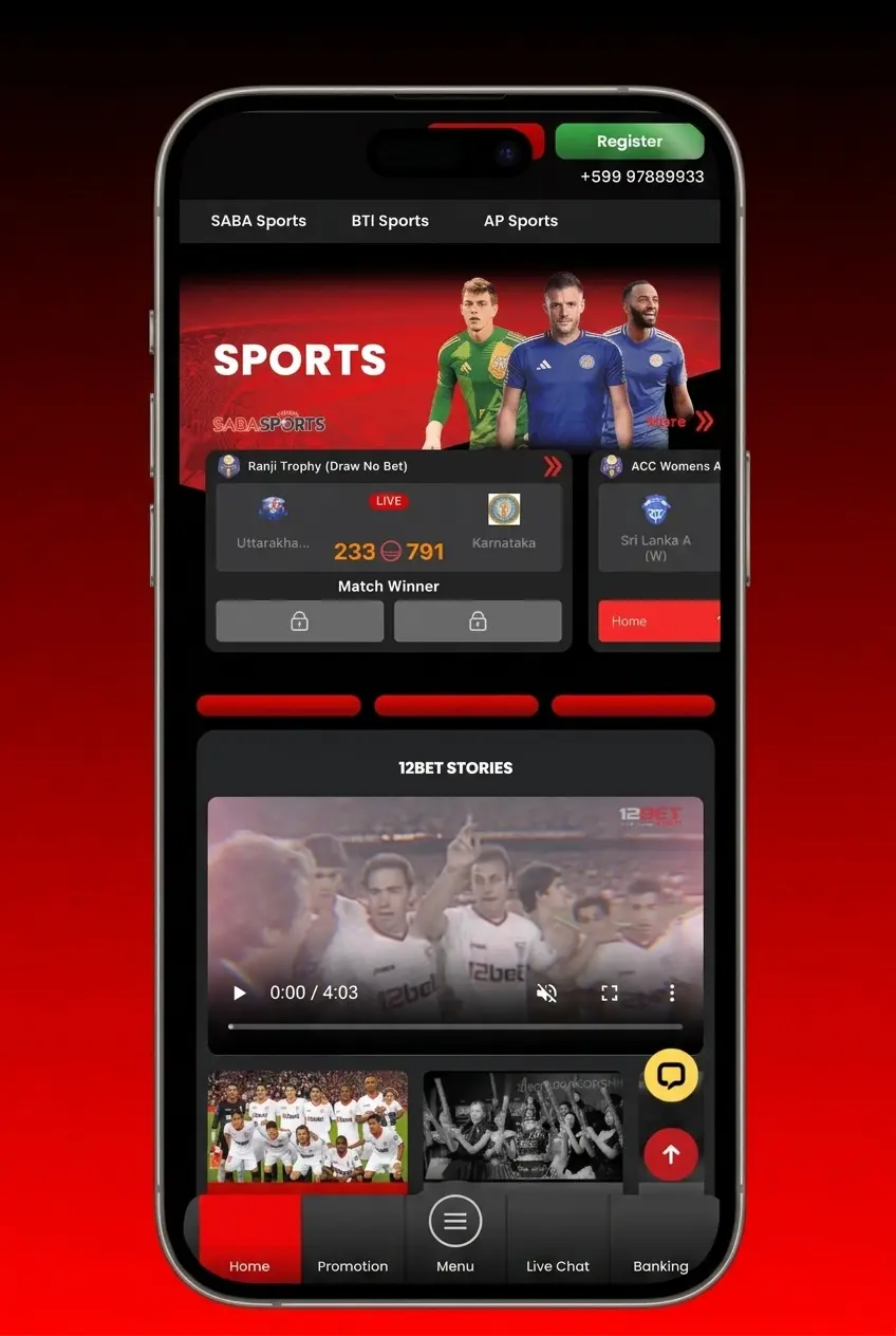 12Bet iOS app download guide showing 4 steps to install on iPhone or iPad via the App Store