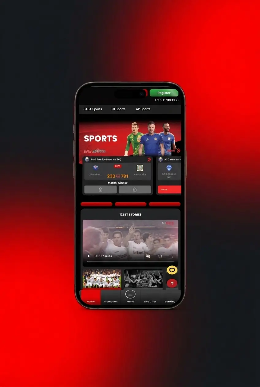 Step-by-step guide on how to place a tennis bet on 12Bet sportsbook platform with live odds updating