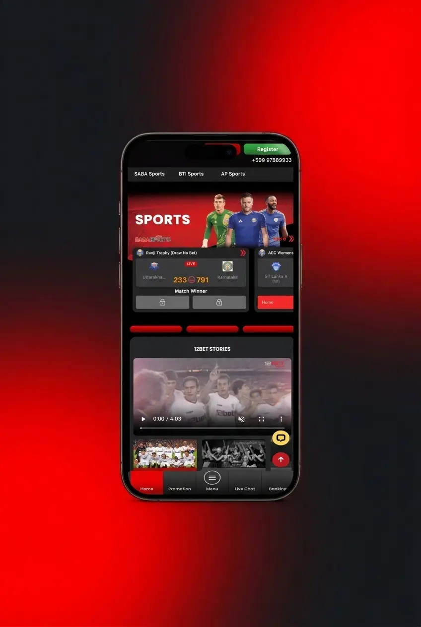 12Bet sportsbook interface showing how to place a tennis bet with live odds and My Bets confirmation section