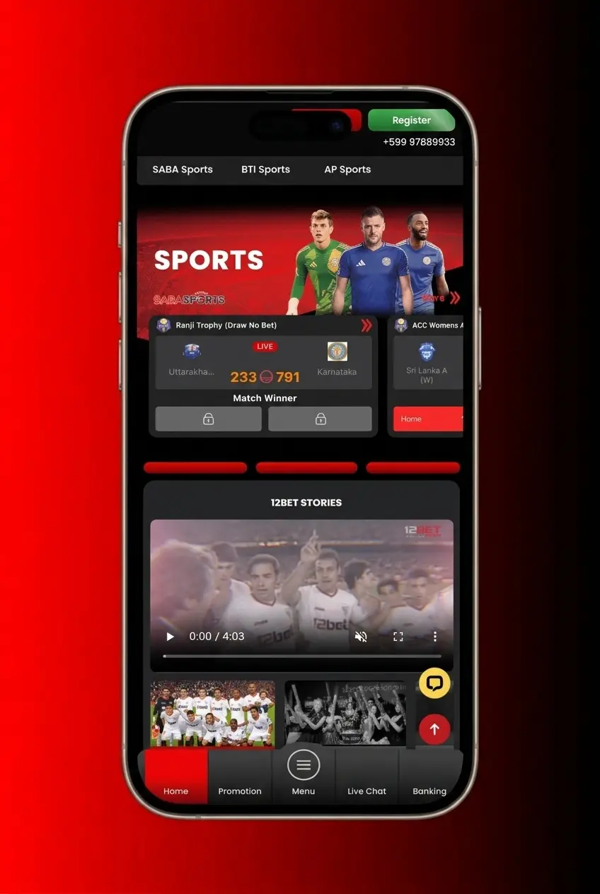 Step-by-step guide to start playing live casino games at 12Bet, from registration to placing your first live bet.