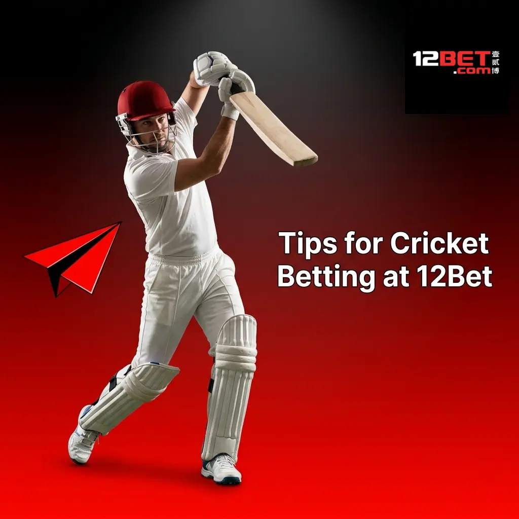 Cricket betting tips at 12Bet covering team form, pitch conditions, player stats, weather, bankroll management, and live betting strategies
