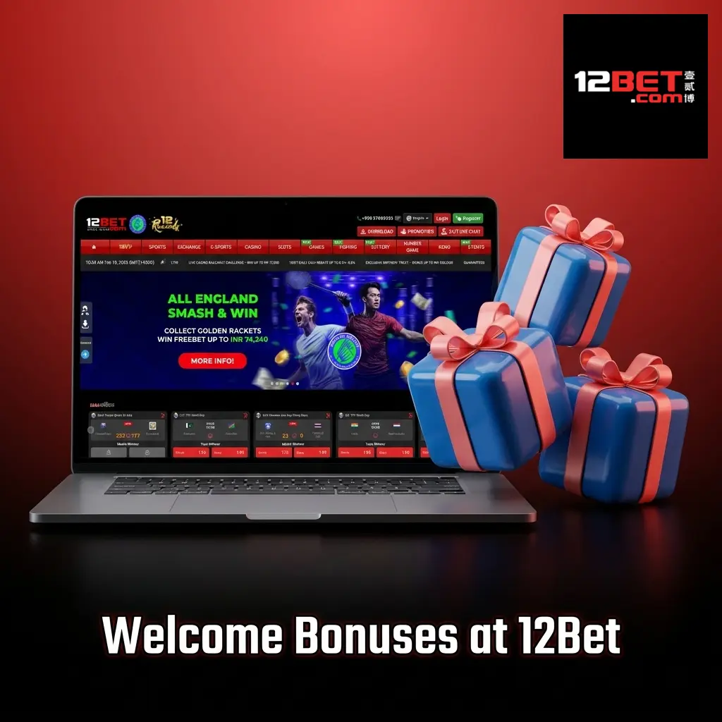 12Bet welcome bonus offering 88% match up to ₹8,000 INR for new Indian players on sports and casino games